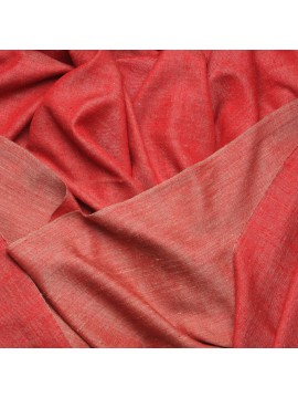 SWAN ROOD, echte Pashmina sjaal 100% cashmere omkeerbaar