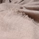 Véritable Toosh Pashmina 100% cachemire Gris beige naturel