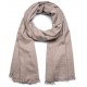 Véritable Toosh Pashmina 100% cachemire Gris beige naturel