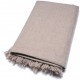 YANDER BEIGE XXL, châle Pashmina géant 100% cachemire filé main