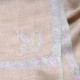 ASHA BEIGE CHIARO, stola vera Pashmina 100% cashmere ricamata a mano