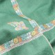 ASHA CELADON, real pashmina 100% cashmere with handmade embroideries