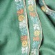 ASHA CELADON, real pashmina 100% cashmere with handmade embroideries