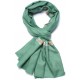 ASHA CELADON, real pashmina 100% cashmere with handmade embroideries