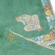 ASHA CELADON, real pashmina 100% cashmere with handmade embroideries