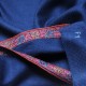 ASHA INDIGO, real pashmina 100% cashmere with handmade embroideries