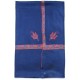 ASHA INDIGO, real pashmina 100% cashmere with handmade embroideries