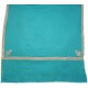 ASHA BLU LAGUNA, stola vera Pashmina 100% cashmere ricamata a mano