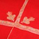 ASHA RED, real pashmina 100% cashmere with handmade embroideries