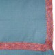 AXEL BLUE XXL, Real embroidered pashmina shawl 100% cashmere