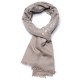 BIANCA BEIGE, echte Pashmina stola 100% handgeborduurd cashmere