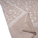 BIANCA BEIGE, echte Pashmina stola 100% handgeborduurd cashmere