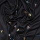 MARIPOSA BLACK, real embroidered pashmina shawl 100% cashmere