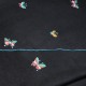 MARIPOSA BLACK, real embroidered pashmina shawl 100% cashmere