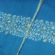 TARA BLUE, real pashmina 100% cashmere with handmade embroideries