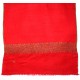 TARA ROSSO, stola vera Pashmina 100% cashmere ricamata a mano