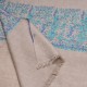 PALLA BEIGE, hand-embroidered 100% cashmere pashmina stole