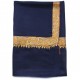 NOMI NAVY, hand-embroidered 100% cashmere pashmina shawl