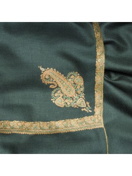 ASHLEY FOREST, hand-embroidered 100% cashmere pashmina shawl