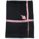 ASHLEY BLACK, hand-embroidered 100% cashmere pashmina shawl