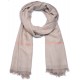 BETTY BEIGE CHIARO, scialle in pashmina ricamato a mano in 100% cashmere