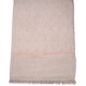 BETTY BEIGE CHIARO, scialle in pashmina ricamato a mano in 100% cashmere