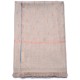 BETTY BEIGE CHIARO, scialle in pashmina ricamato a mano in 100% cashmere