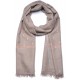 BETTY BEIGE, handgeborduurde 100% kasjmier pashmina sjaal