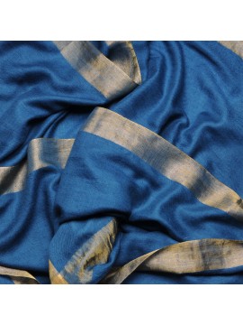 ZARI BLU, Stola vera pashmina 100% Cashmere e lurex