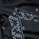 SARA BLACK, real pashmina 100% cashmere with handmade embroideries