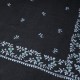 SARA BLACK, real pashmina 100% cashmere with handmade embroideries