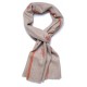 ALMA OKER, echte Pashmina-stola 100% handgeborduurd cashmere