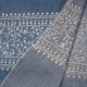 PALLA BLAU, echte Pashmina-Stola aus 100% Kaschmir, handbestickt