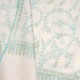 JULIA CREAM, real pashmina 100% cashmere with handmade embroideries