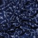 BIANCA NAVY, real pashmina 100% cashmere with handmade embroideries