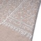 LISA BEIGE, echte handbestickte Pashmina-Stola 100% Kaschmir