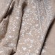 CELIA BEIGE, echte Pashmina stola 100% cashmere met de hand geborduurd