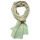 MIA CELADON, handgeborduurde pashmina-stola van 100% kasjmier