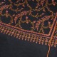 ASSIA BLACK, Real embroidered pashmina shawl 100% cashmere