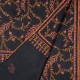 ASSIA BLACK, Real embroidered pashmina shawl 100% cashmere