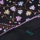 LILA BLACK, Real embroidered pashmina shawl 100% cashmere