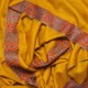 ELISA SAFFRON, hand-embroidered 100% cashmere pashmina shawl