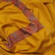 ELISA SAFFRON, hand-embroidered 100% cashmere pashmina shawl