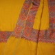 ELISA SAFFRON, hand-embroidered 100% cashmere pashmina shawl