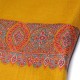 ELISA SAFFRON, hand-embroidered 100% cashmere pashmina shawl