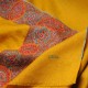 ELISA SAFFRON, hand-embroidered 100% cashmere pashmina shawl