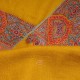 ELISA SAFFRON, hand-embroidered 100% cashmere pashmina shawl