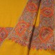 ELISA SAFFRON, hand-embroidered 100% cashmere pashmina shawl