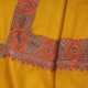 ELISA SAFFRON, hand-embroidered 100% cashmere pashmina shawl