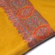 ELISA SAFFRON, hand-embroidered 100% cashmere pashmina shawl